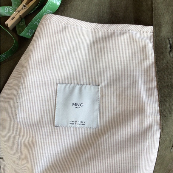 Mango Men’s sustainable Linen button down M - Picture 7 of 8